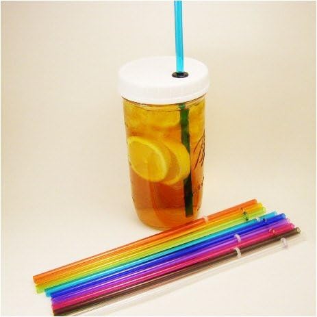 Mountain Woman Products Mason Jar Tumbler To Go Cup Pint and a Half Size with Varied Straw Colors