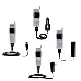 Road Warrior Kit for the LG LX5500 includes a Car & Wall Charger AND USB cable AND Battery Extender - Gomadic Brand w/ TipExchange Technology