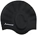 Swim Culture's  Swim Cap for Long Hair with Ergonomic Ear Pockets (Black)