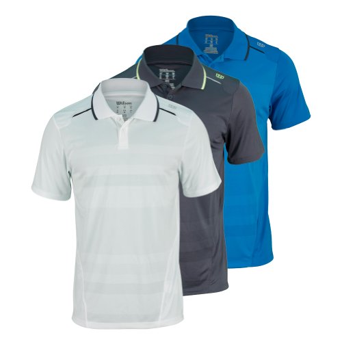Men`s Specialist Engineered Mesh Stripped Tennis Polo
