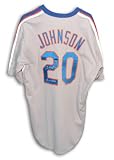 Howard Johnson Autographed/Hand Signed New York Mets Gray Majestic Baseball Jersey with 86 WS Champs