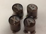 Gray/Black ABXY buttons for Xbox 360 controller (A B X Y) Custom mod