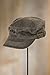 Weathered Cotton Military Cadet Cap, BROWN, Size S/M (6 3/4 - 7 1/8)