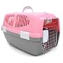 Brand New Dog Cat Pet Kennel Travel Crate Cage Carrier Z100M-Pink