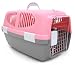 Brand New Dog Cat Pet Kennel Travel Crate Cage Carrier Z100M-Pink