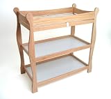 Badger Basket Natural Sleigh Style Baby Changing Table