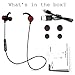 Bluetooth Earbuds Stoon Lightweight Stereo Wireless Headphones for Running Noise Cancelling Sweatproof Headset with Mic for Sports / Workout / Travel Secure Ear Hooks Design (Black)