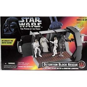 Star Wars Power of the Force Detention Block Rescue Play Set By Kenner