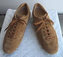 Tod's Women Owen Sneakers Shoes 9 Camel Suede