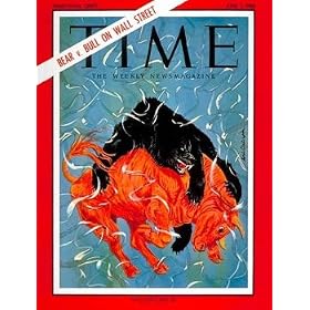 Bear v. Bull / TIME Cover: June 01, 1962, Art Poster by TIME Magazine