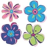 Doodle Flowers Wallies Wallpaper Cut Outs