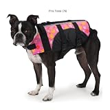 East Side Collection Fashion Aquatic Preserver - Life Jacket for Dogs - Pink/Green - Small