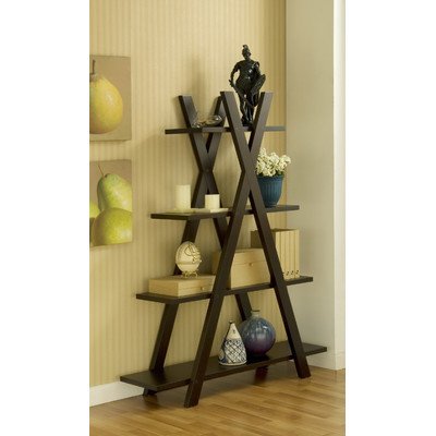 Torey Five-Shelves Bookcase / Display Cabinet in Coffee Bean On Sale