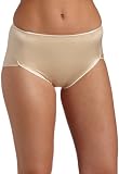 Flexees Womens Flexees Decadence Tailored Hi Cut Brief,Latte/Ivory,X Large photo