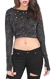 Lip Service Mineral Wash Stud Crop Top Lip Service Mineral Wash Stud Crop Top