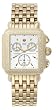 NEW MICHELE DECO DIAMOND GOLD TONE WATCH MWW06A000094