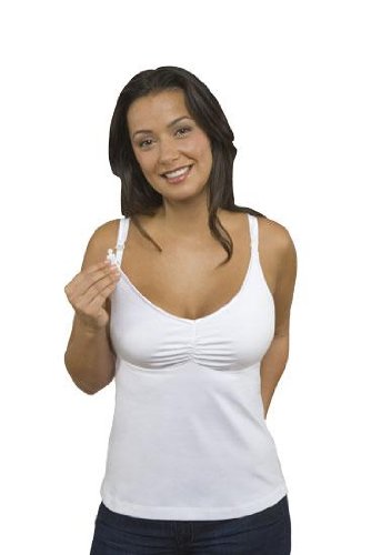 Bravado! The Essential Nursing Bra Tank Plus Size, 42 D/DD, White