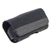 Cordura & Leather Horizontal Universal Pouch with Magnetic Flap for Medium Bar Phones