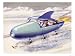 Jet-Propelled Snowmobile Subject Giclee Poster Print, 24x18