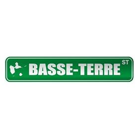" BASSE-TERRE ST " STREET SIGN CITY GUADELOUPE