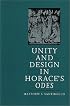 Unity and Design in Horace's Odes