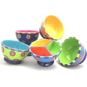 Dancing Dots Ice Cream Bowl & Sundae Set