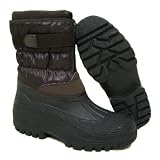 Mens Brown Winter Warm Waterproof Comfort Rain Snow Boots