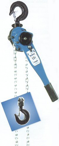 Tractel BRAVO - lever chain hoist: Lift: 5ft. Size: 1/4 ton. Model 19959