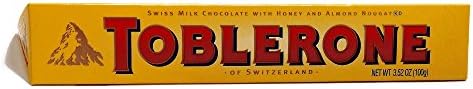 Toblerone Milk Chocolate Bar 3.52 oz each (4 Items Per Order)