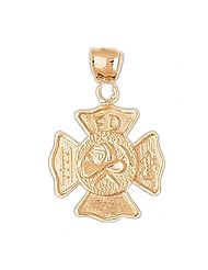 CleverEves 14K Gold Pendant Fire Fighting 4.8 - Gram(s)
