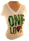Bob Marley Ladies T-Shirt - V-Neck One Love