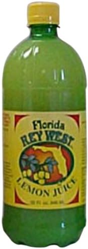 Florida Key West Lemon Juice, 32 Ounce (Pack of 12)
