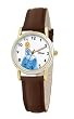 Disney Women's D082S007 Cinderella Brown Leather Strap Watch