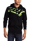 Fox Men's Speed Freak Zip Front Fleece Hoodie, Black, Large