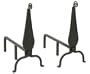 Minuteman VAND-03 Josiah's Andirons - Powder Coated Black