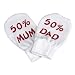 Spoilt Rotten - 50% Mum & 50% Dad Scratch Mittens