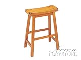 Walnut Finish Stool