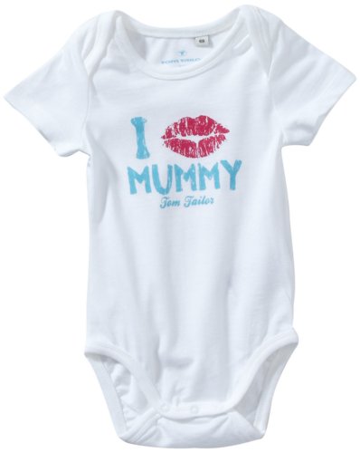 TOM TAILOR Baby - M&auml;dchen Body 11000556221/body i kiss mummy, Gr. 92, Wei&szlig; (2000) Preisvergleich