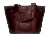 Huge Genuine Leather Tote Shoulder Bag Handbag Purse LTB_CHOCBROWN_LG1