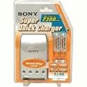 Sony Quick Battery Charger with 4 AA Ni-MH Rechargeable Batteries