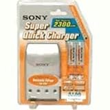 Sony Quick Battery Charger with 4 AA Ni-MH Rechargeable Batteries