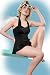 What Katie Did Black Retro Swim Dress