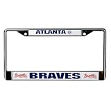 Atlanta Braves Chrome License Plate Frame