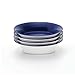 Rachael Ray Dinnerware Round and Square Pasta Bowl Set, 4-Piece, Blue