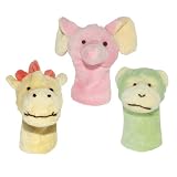 Green Sprouts Organic Velour Finger Puppet 3pc Set-Jungle Girls