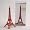 12 inch Laser Cut Paper Eiffel Tower - Red