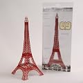 12 inch Laser Cut Eiffel Tower - Red
