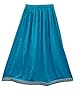 Womens Indian Long Skirts Blue Golden Sari Border Maxi Skirt India Clothing