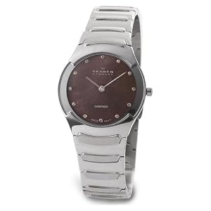 Skagen Swiss Link Glitz Ladies Swiss Watch 582SSXDD