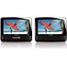 Philips PD7012/37 7-Inch LCD Dual Screen Portable DVD Player, Black